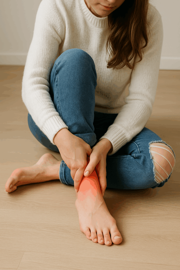 skręcenie stawu skokowego kostki zwichnięcie kostki